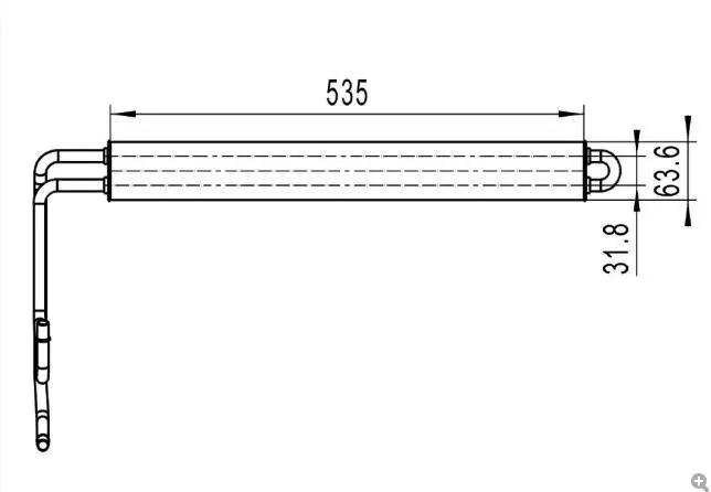 STEERING RACK OIL COOLER