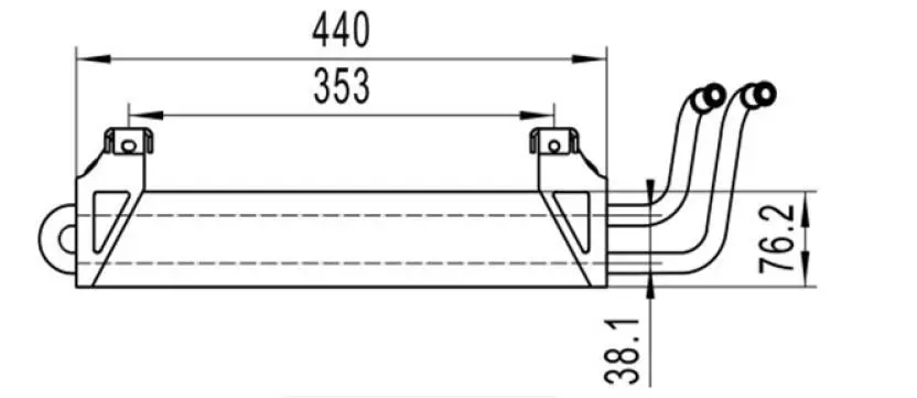 STEERING RACK OIL COOLER