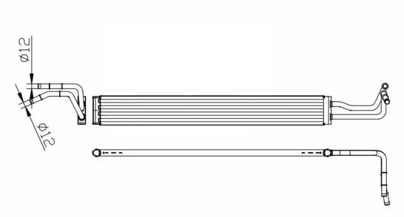 STEERING RACK OIL COOLER