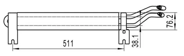 STEERING RACK OIL COOLER