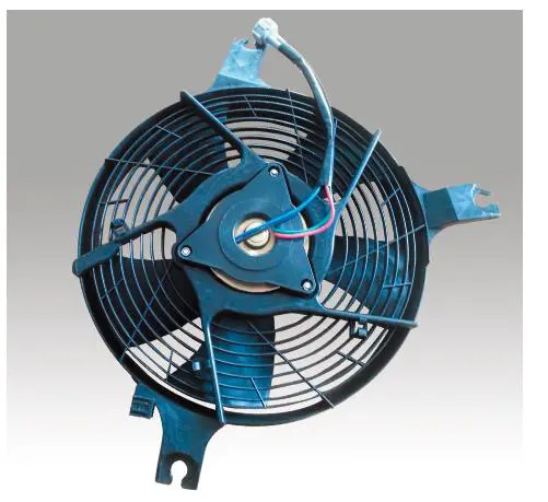 A/C CONDENSER FAN MOTOR & SHROUD