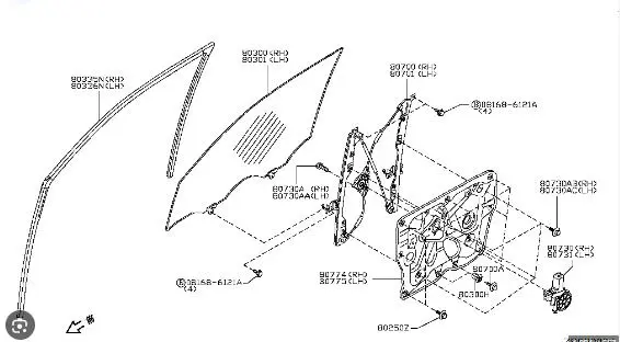 DOOR WINDOW REGULATOR